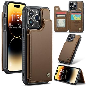 Funda iPhone 14 Pro Max Caseme C22 RFID Card Wallet - Marrón