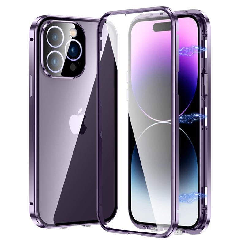 Carcasa Magnética con Cristal Templado para iPhone 14 Pro Max