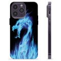 Funda de TPU para iPhone 14 Pro Max - Dragón de Fuego Azul