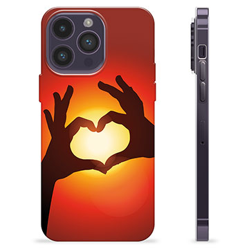 Funda de TPU para iPhone 14 Pro Max - Silueta del Corazón