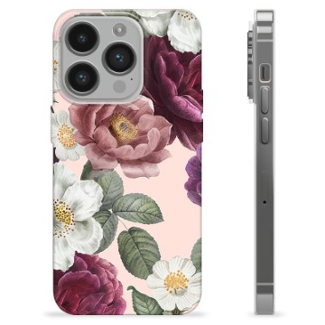 Funda de TPU para iPhone 14 Pro - Flores Románticas