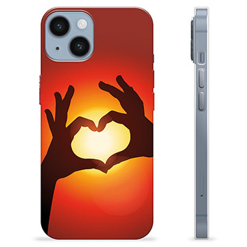 Funda de TPU para iPhone 14 - Silueta del Corazón