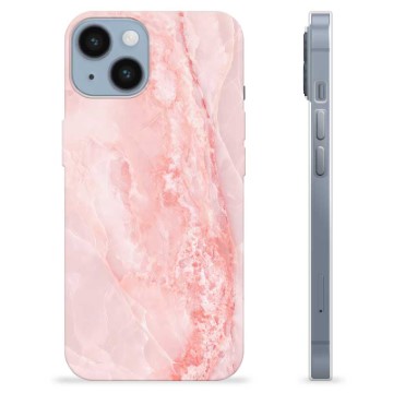 Funda de TPU para iPhone 14 - Mármol Rosa