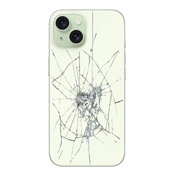 Reparación de la tapa posterior del iPhone 15 - Solo cristal - Verde