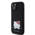 Funda de silicona líquida Hello Kitty Daydreaming para iPhone 15 - Negro
