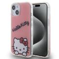 Funda iPhone 15 Hello Kitty IML Daydreaming - Rosa