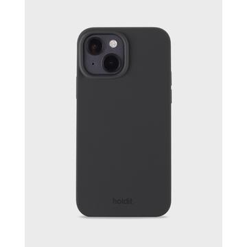 Funda de silicona Holdit iPhone 15 - Negra