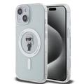 Funda iPhone 15 Karl Lagerfeld IML Ikonik MagSafe Case - Transparente