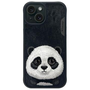 Funda Nimmy Friends Big Eyed Pet 2.0 Panda para iPhone 15 - Negro