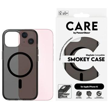 Funda PanzerGlass Care Smokey Urban Combat para iPhone 15 - Compatible con MagSafe - Negro