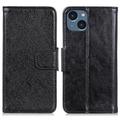 Funda Elegant para iPhone 15 Plus - Estilo Cartera - Negro