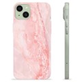 Funda de TPU para iPhone 15 Plus - Mármol Rosa