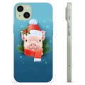 Funda de TPU para iPhone 15 Plus - Piggy de Invierno