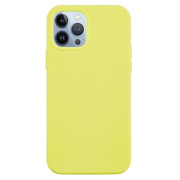 Funda de Silicona Liquid para iPhone 15 Pro - Amarillo