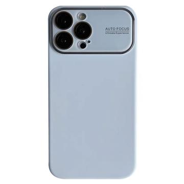 Funda de Silicona Líquida con Protección de Lente de Cristal para iPhone 15 Pro - Azul Bebé