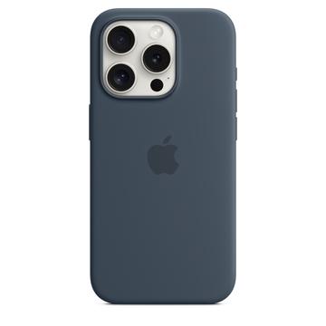 Funda Silicona con MagSafe Apple para iPhone 15 Pro Max MT1P3ZM/A (Embalaje abierta - Excelente) - Azul tormenta