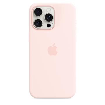 Funda Silicona con MagSafe Apple para iPhone 15 Pro Max MT1U3ZM/A - Rosa Claro