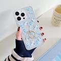 Funda de TPU Mariposa con Anillo para iPhone 15 Pro Max - Azul claro