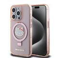 Funda MagSafe Hello Kitty IML Ring Stand Glitter para iPhone 15 Pro Max - Rosa