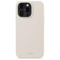 Funda de silicona Holdit iPhone 15 Pro Max - Beige claro