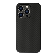 Carcasa Híbrida para iPhone 15 Pro Max - Fibra de Carbono - Negro