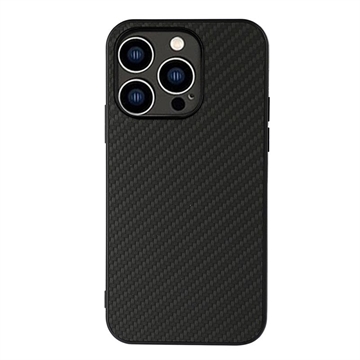 Carcasa Híbrida para iPhone 15 Pro Max - Fibra de Carbono - Negro