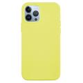Funda de Silicona Liquid para iPhone 15 Pro Max - Amarillo