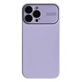 Funda de Silicona Líquida con Protección de Lente de Cristal para iPhone 15 Pro Max