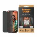 Protector de Pantalla PanzerGlass Ultra-Wide Fit Privacy EasyAligner para iPhone 15 Pro Max - Borde Negro