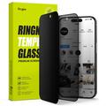 iPhone 15 Pro Max Ringke TG Privacidad Protector de pantalla de vidrio templado - Negro Edge