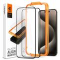 Protector de Pantalla - 9H - Spigen ALM Glas.tR para iPhone 15 Pro Max - 2 Unidades