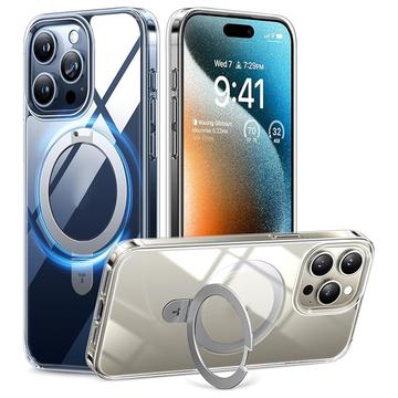 Funda Transparente iPhone 15 Pro Max Torras Upro Ostand - Compatible con MagSafe - Transparente
