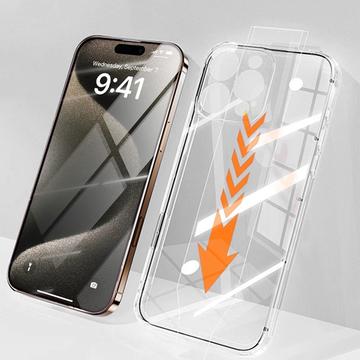 Kit de protección 2 en 1 Rurihai para iPhone 15 Pro - Transparente