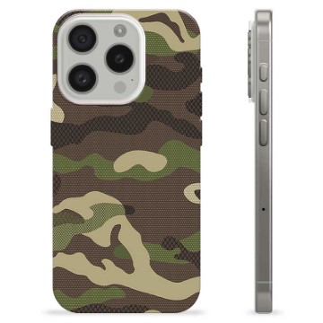 Funda de TPU para iPhone 15 Pro - Camuflaje