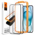 Protector de Pantalla - 9H - Spigen ALM Glas.tR para iPhone 15 - 2 Unidades