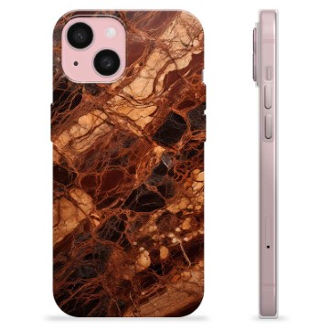 Funda de TPU para iPhone 15 - Ámbar Mármol