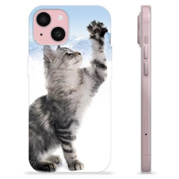 Funda de TPU para iPhone 15 - Gato