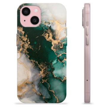 Funda de TPU para iPhone 15 - Mármol Jade