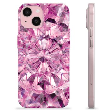 Funda de TPU para iPhone 15 - Cristal Rosa