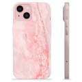 Funda de TPU para iPhone 15 - Mármol Rosa