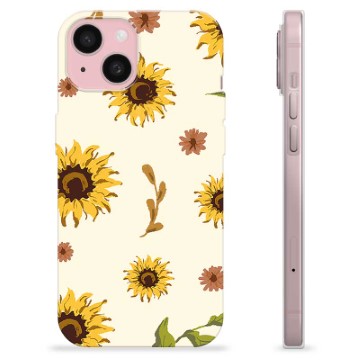 Funda de TPU para iPhone 15 - Girasol