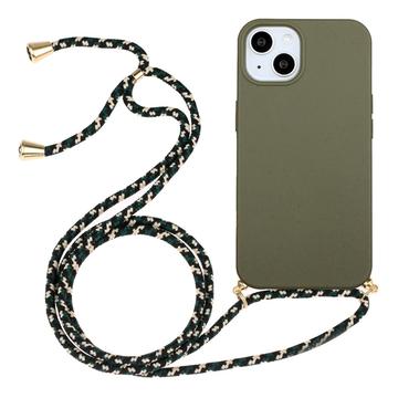 Funda de TPU con Acollador para iPhone 15 - Verde Militar