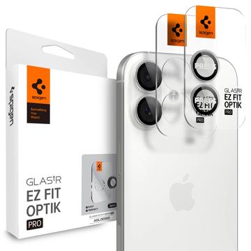 Spigen Glas.tR Ez Fit Optik Pro Protector para Lente de Cámara para iPhone 16/16 Plus/17 - Plateado