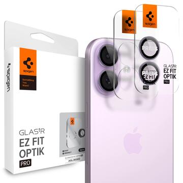 Spigen Glas.tR Ez Fit Optik Pro Protector para Lente de Cámara para iPhone 16/16 Plus/17 - Púrpura