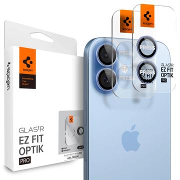 Spigen Glas.tR Ez Fit Optik Pro Protector para Lente de Cámara para iPhone 16/16 Plus/17 - Azul