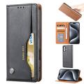 Funda tipo billetera con juego de tarjetas para iPhone 16 - Negra