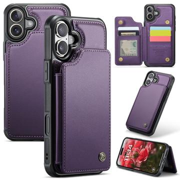 Funda iPhone 16 Caseme C22 RFID Card Wallet - Morado