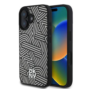 Funda iPhone 16 DKNY Crosswalk Patrona - Compatible con MagSafe - Marfil / Negro