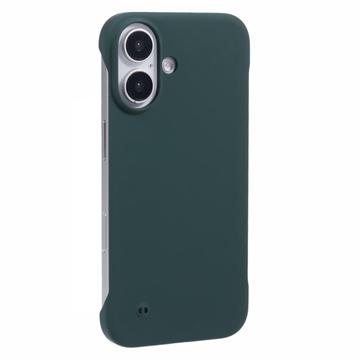 Carcasa de Plástico Sin Marco para iPhone 16 - Verde Oscuro