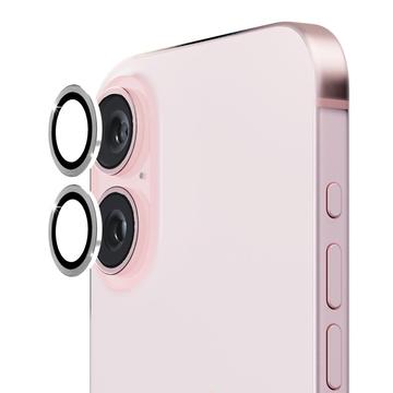 Protector de la Cámara Hat Prince para iPhone 16/16 Plus - Plateado